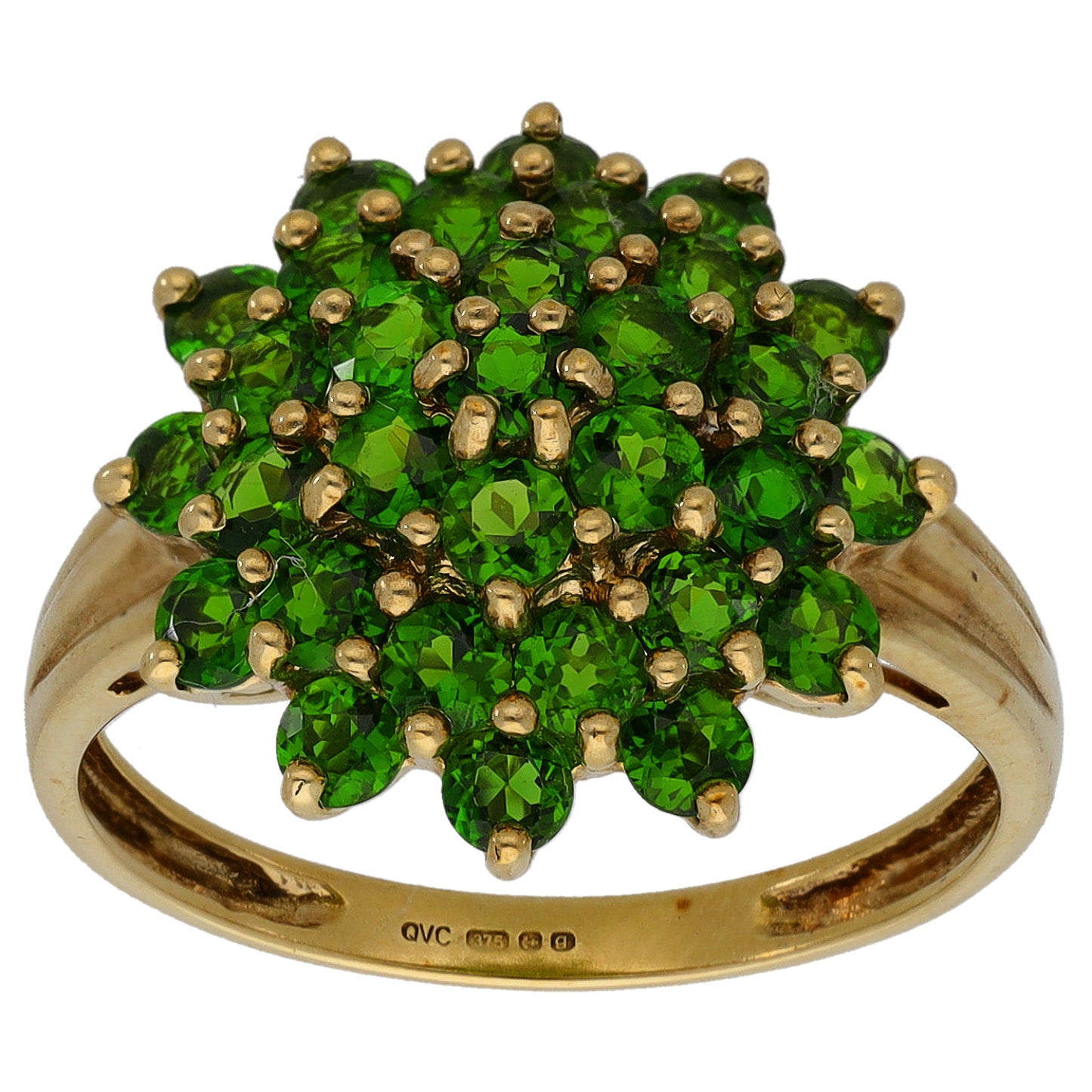 9ct Gold Garnet Dress/Cocktail Ring Size Q