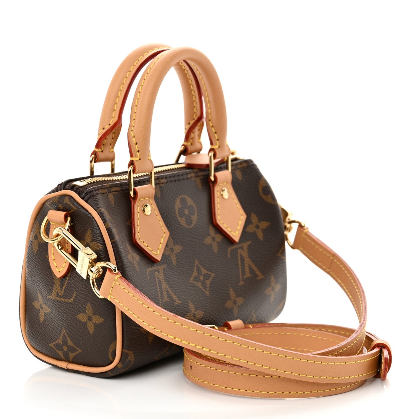 Louis Vuitton Speedy Bandouliere Monogram Coated Canvas Bag - Brown