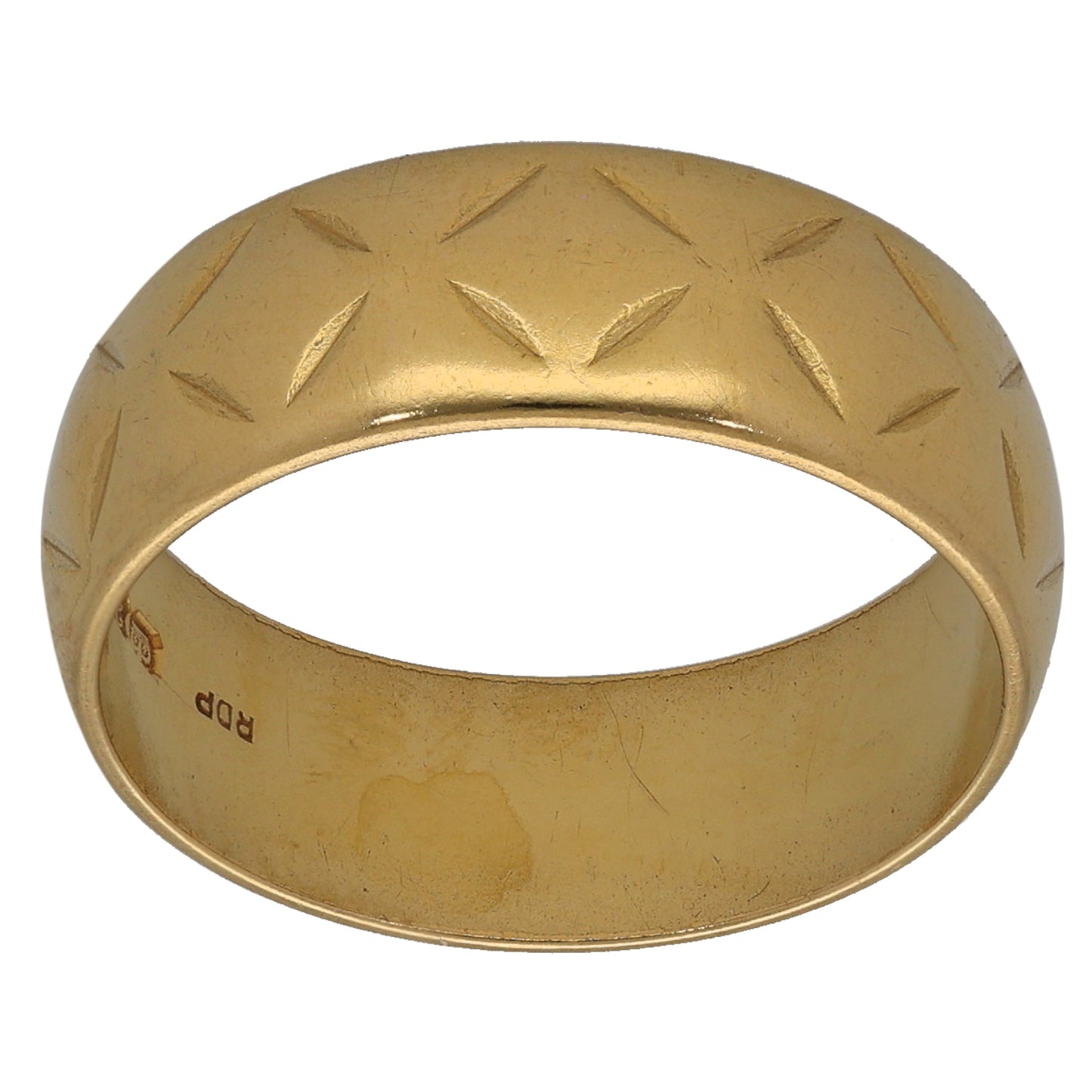 22ct Gold Plain Wedding Ring Size Q