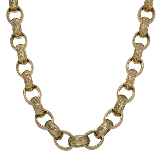 9ct Gold Belcher Chain 22"