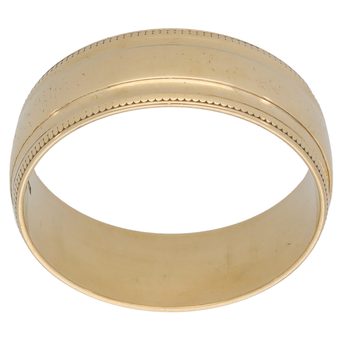 9ct Gold Plain Wedding Ring Size M