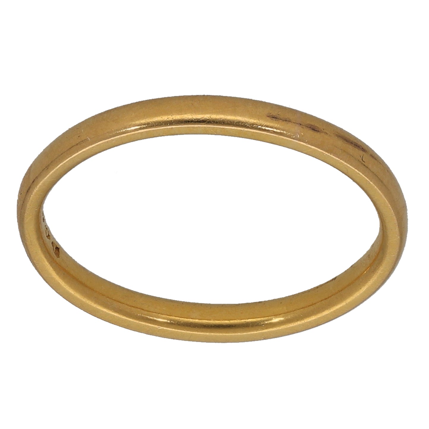 22ct Gold Plain Wedding Ring Size L