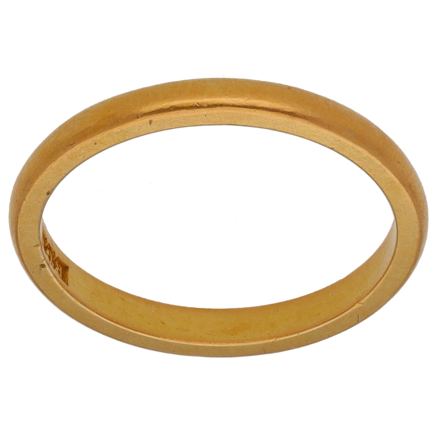 22ct Gold Plain Wedding Ring Size O