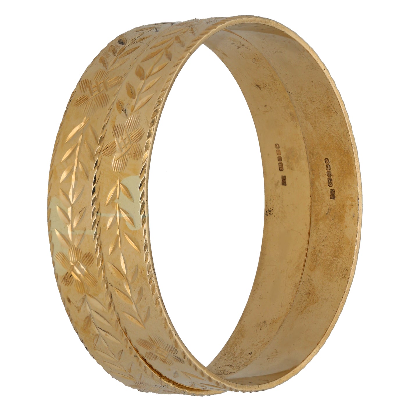 9ct Gold Set of 2 Bangles