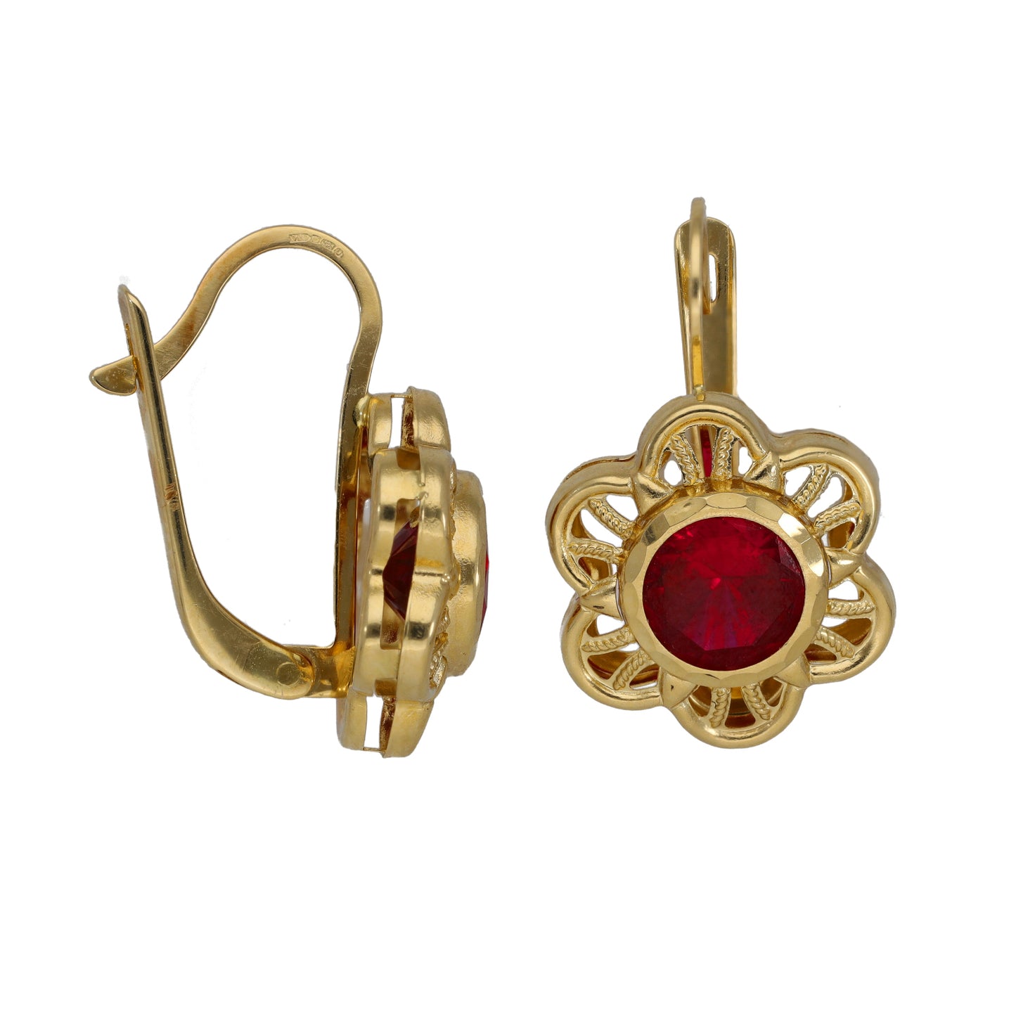 14ct Gold Imitation Drop Earrings