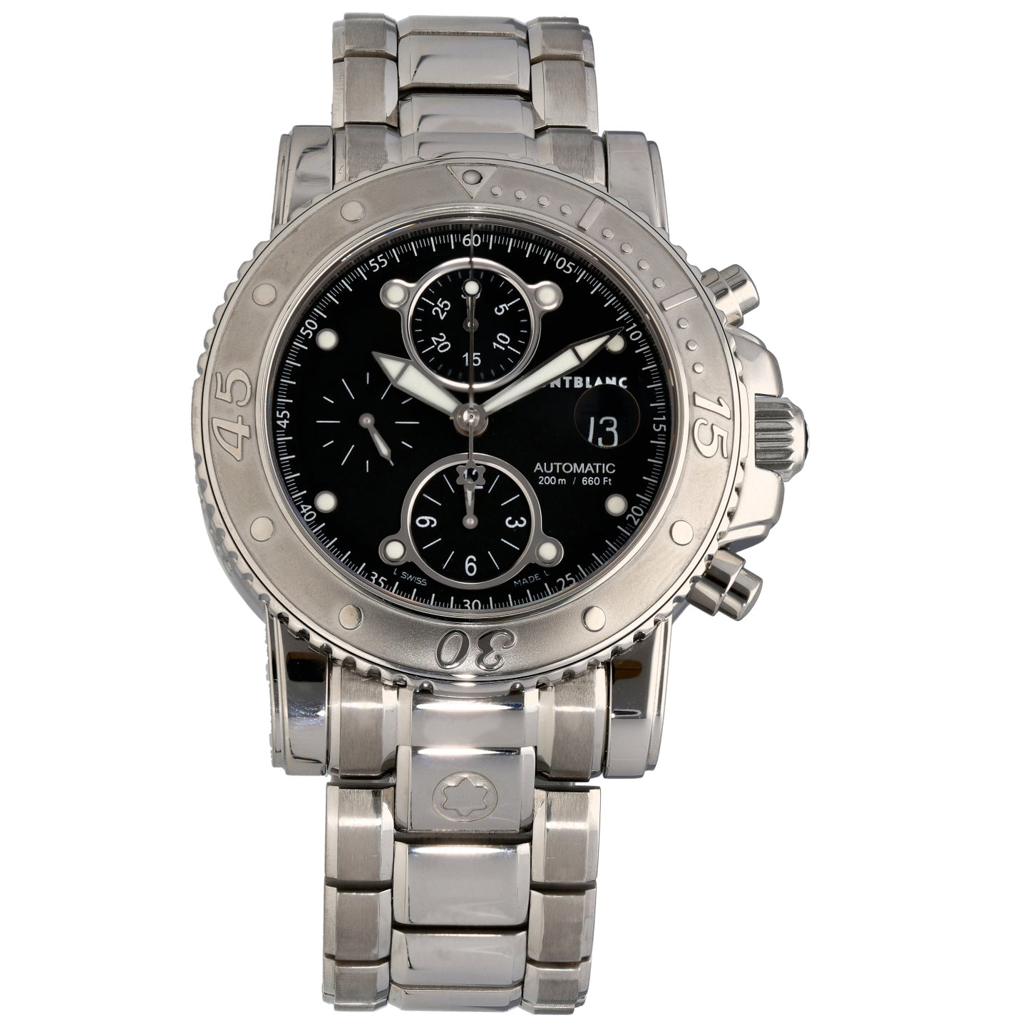Montblanc Sport Chronograph 7179 44mm Stainless Steel Watch