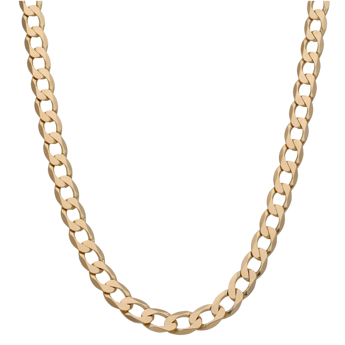 9ct Gold Curb Chain 22"