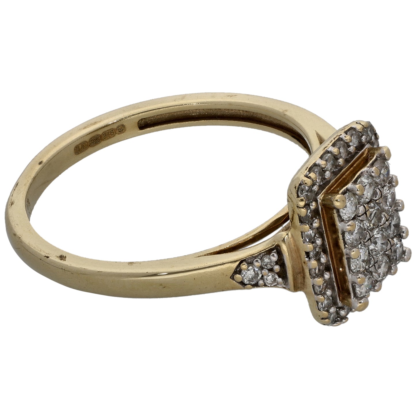 9ct Gold 0.36ct Diamond Dress/Cocktail Ring