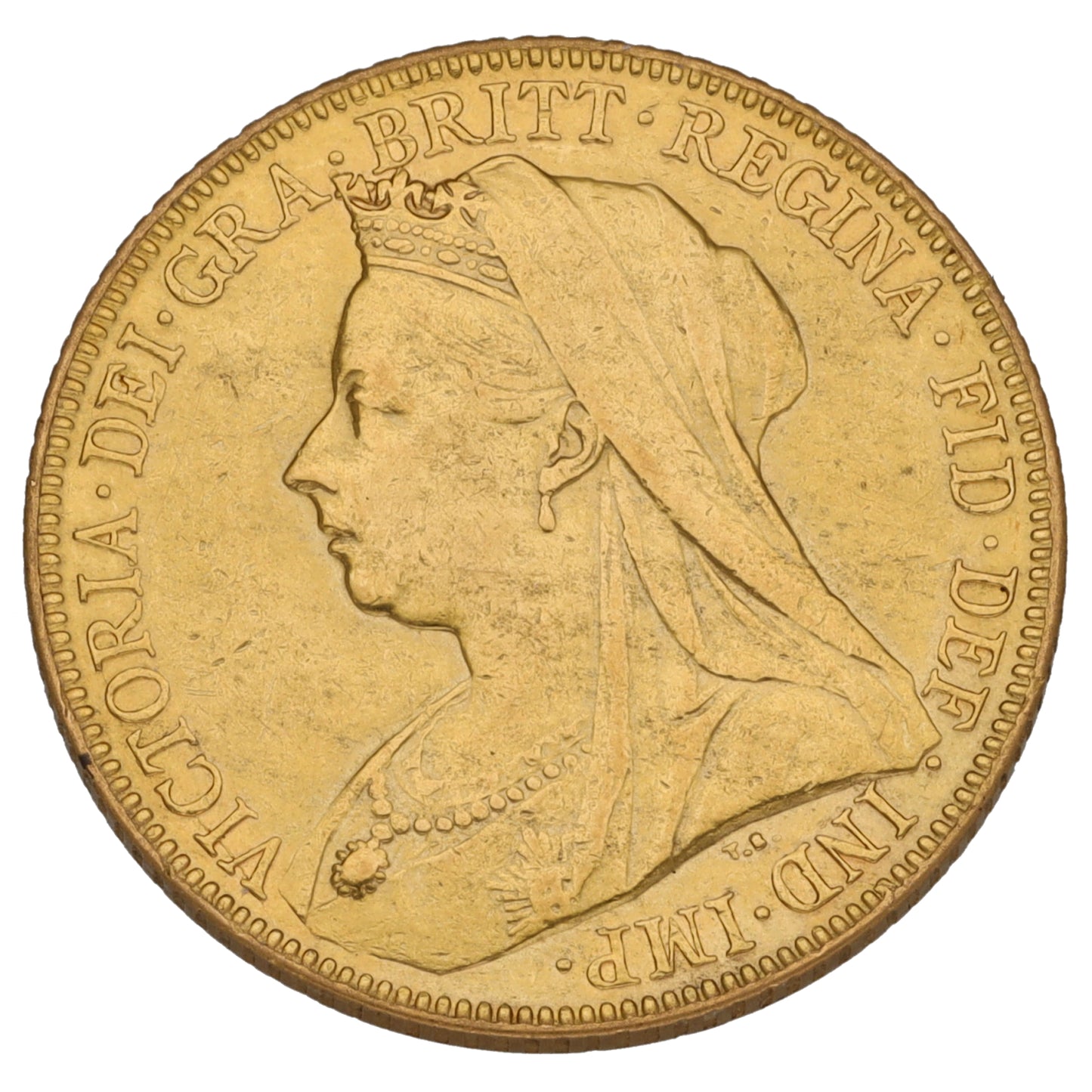 22ct Gold Queen Victoria Full Sovereign Coin 1900