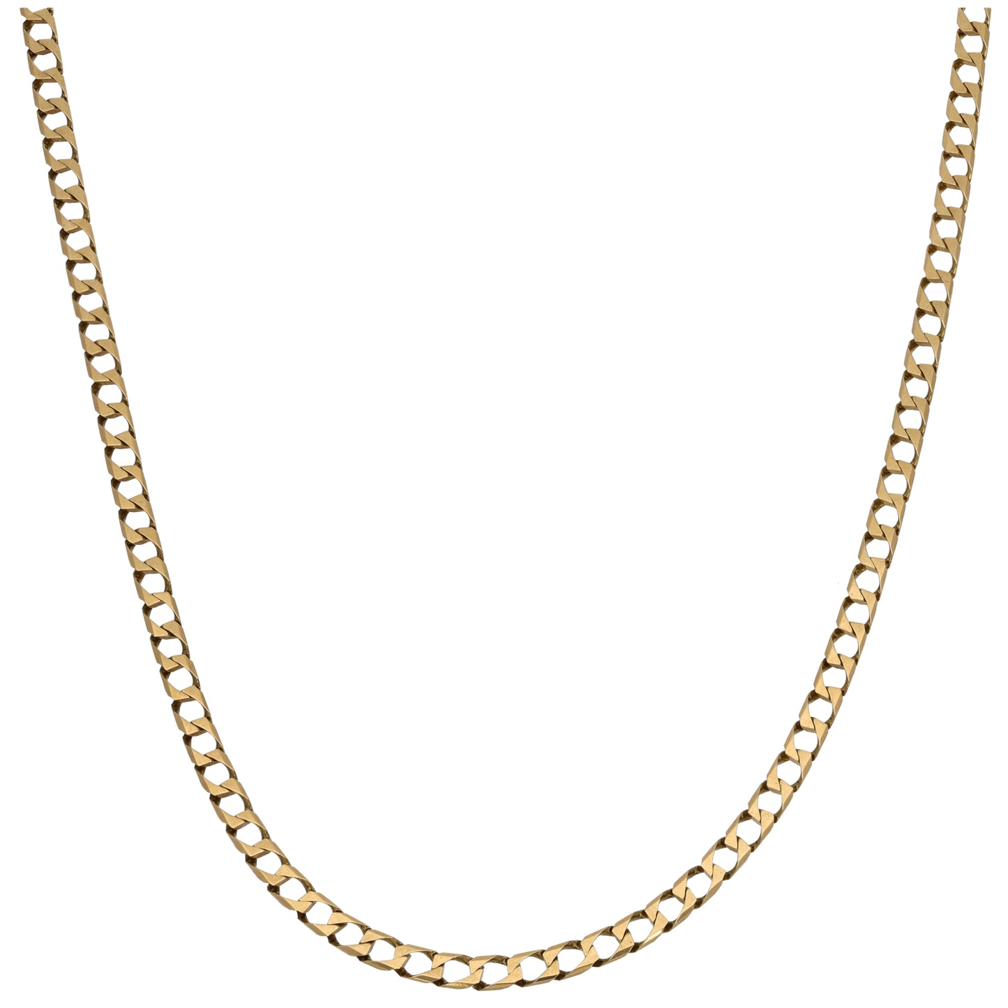 9ct Gold Curb Chain 20"