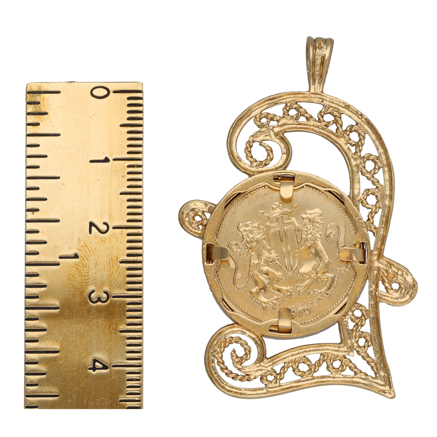 9ct Gold St George Pendant