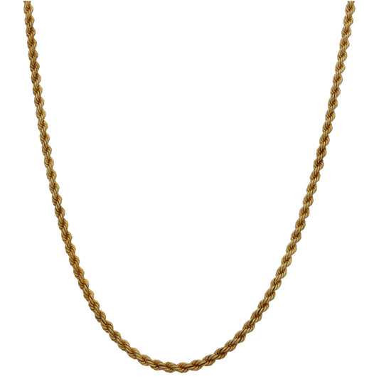 14ct Gold Rope Chain 18"