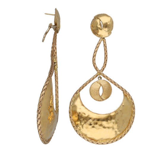18ct Gold Drop Earrings
