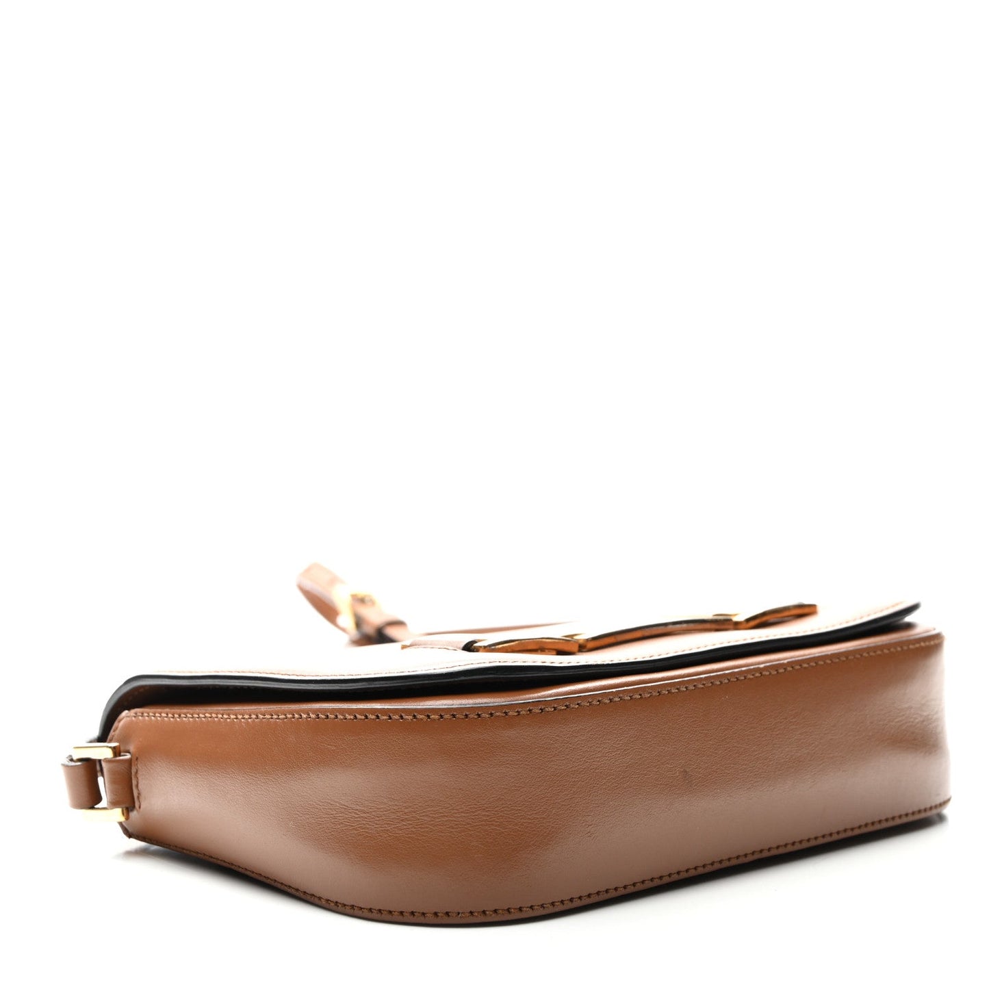 Prada Corsaire City Calf Leather Bag - Cognac