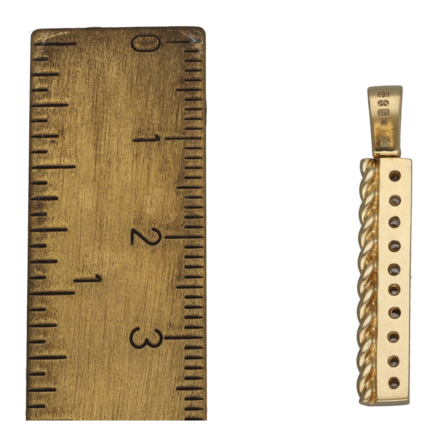 9ct Gold 0.10ct Diamond Dress/Cocktail Pendant