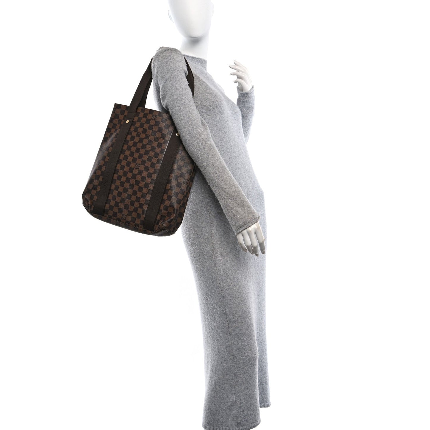 Louis Vuitton Cabas Beaubourg Damier Ebene Coated Canvas Bag - Brown