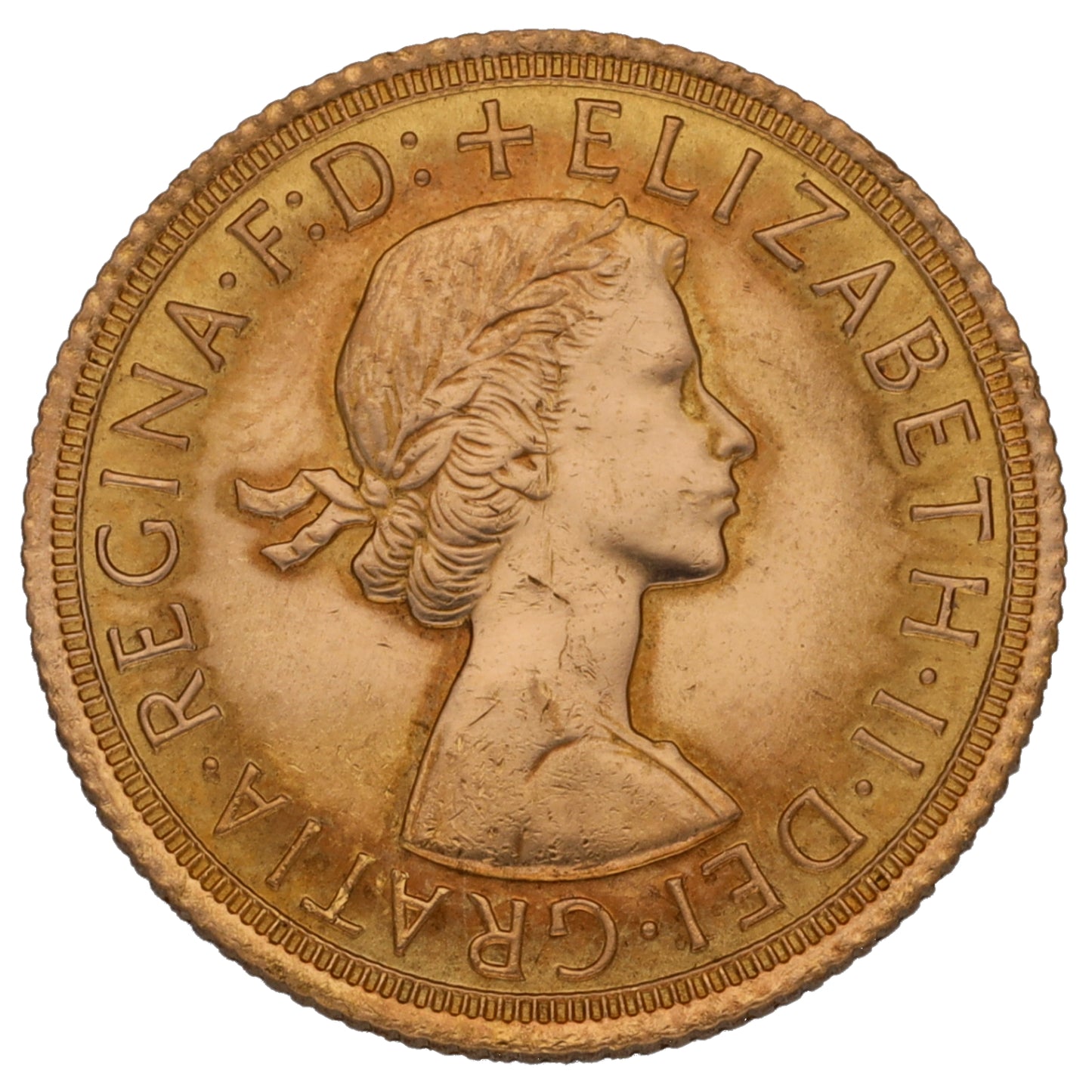 22ct Gold Queen Elizabeth II Full Sovereign Coin 1966