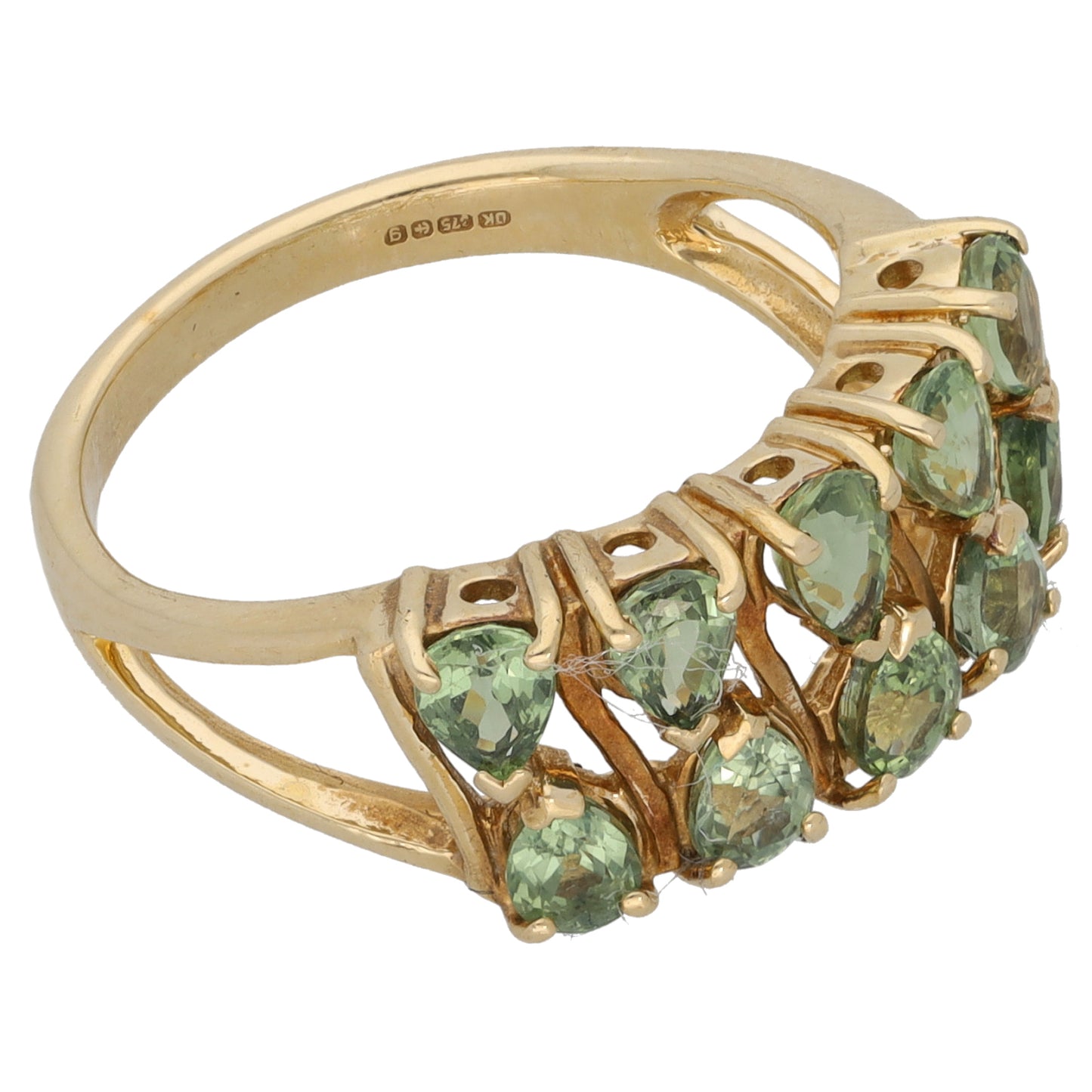 9ct Gold Sapphire Dress/Cocktail Ring Size N