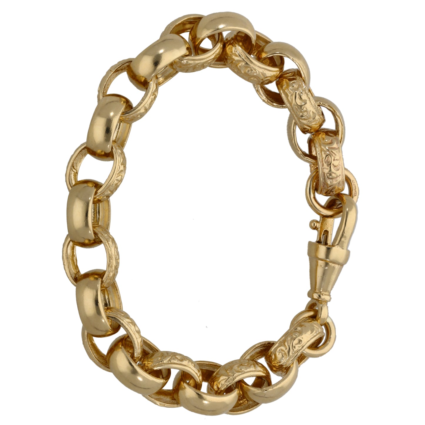 9ct Gold Belcher Bracelet