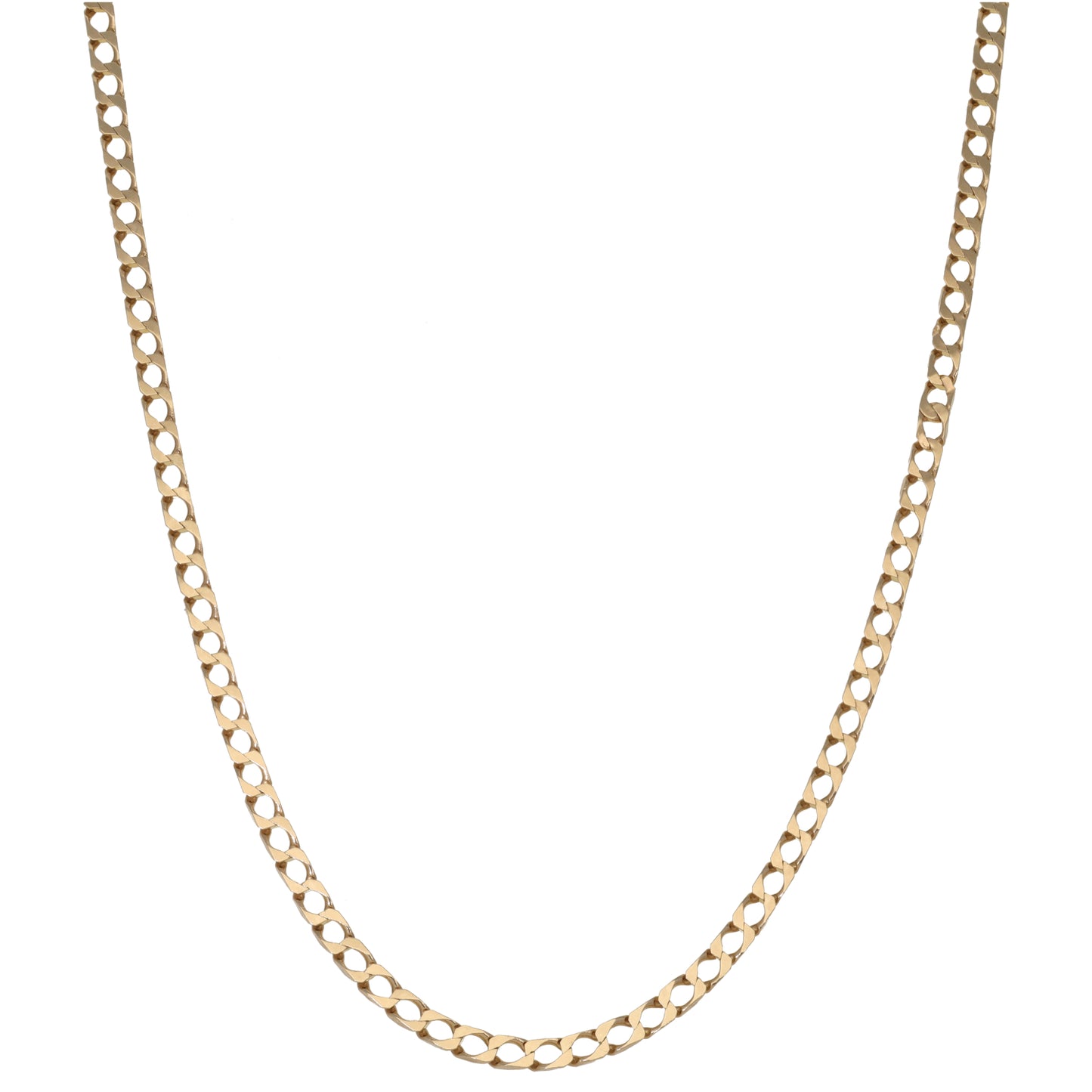 9ct Gold Curb Chain 20"