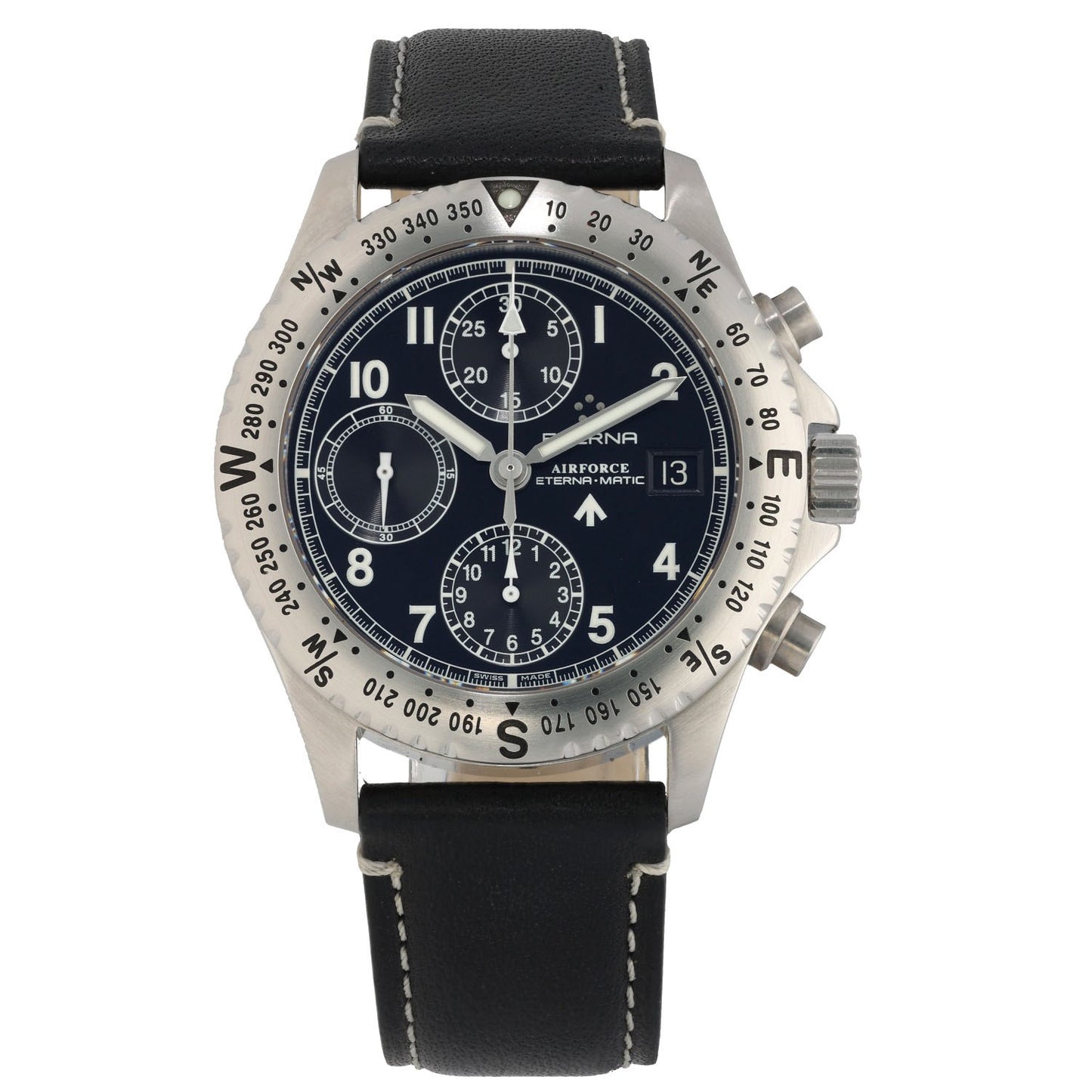 Eterna Matic Airforce 8418.41 38mm Stainless Steel Watch