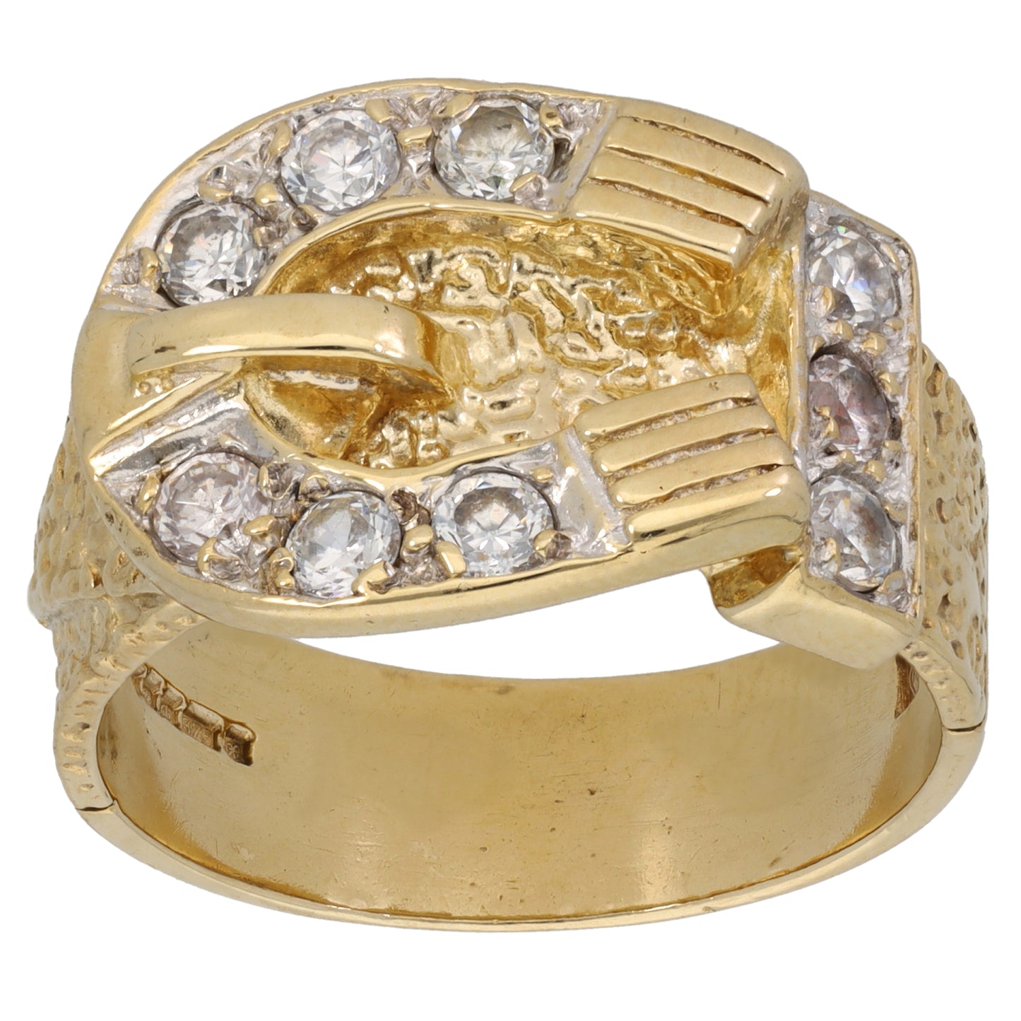 9ct Gold Cubic Zirconia Alternative Ring Size X