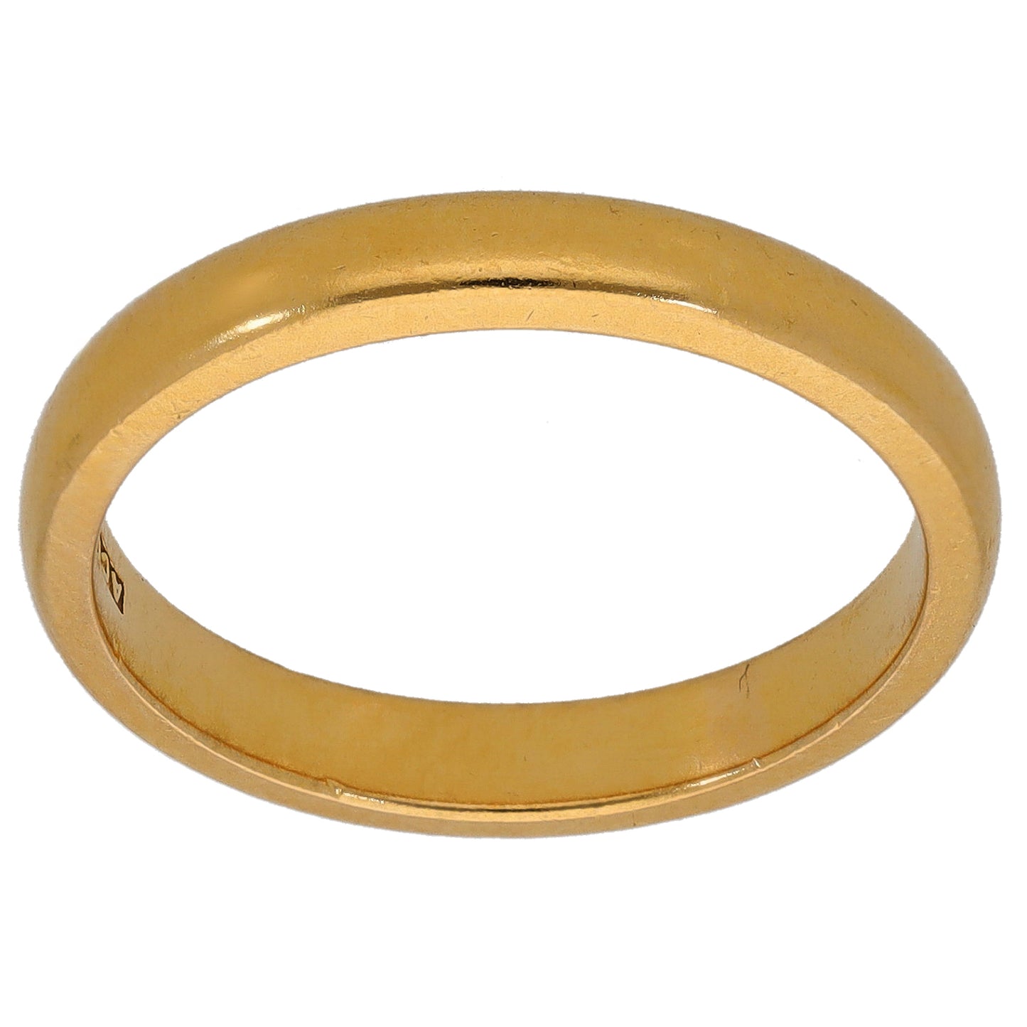 22ct Gold Plain Wedding Ring Size Q