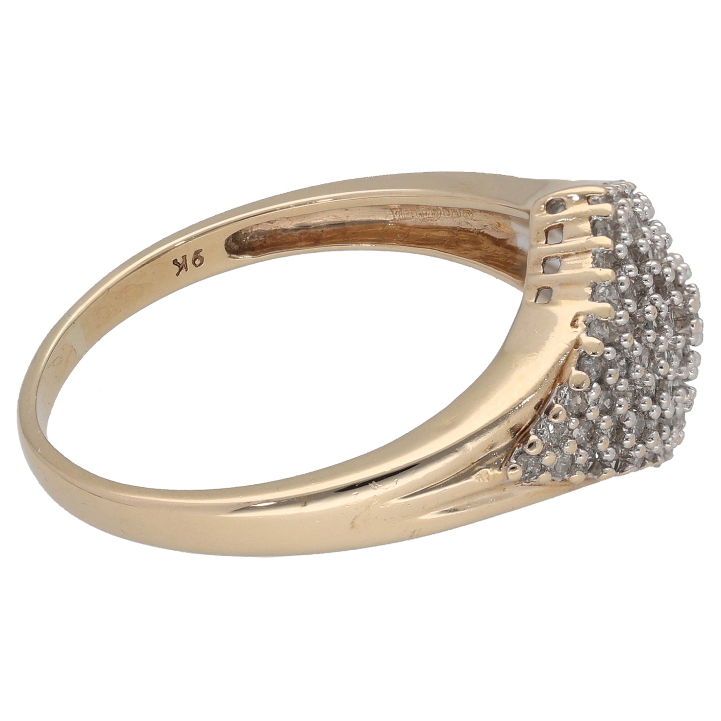 9ct Gold 0.65ct Diamond Alternative Ring Size U