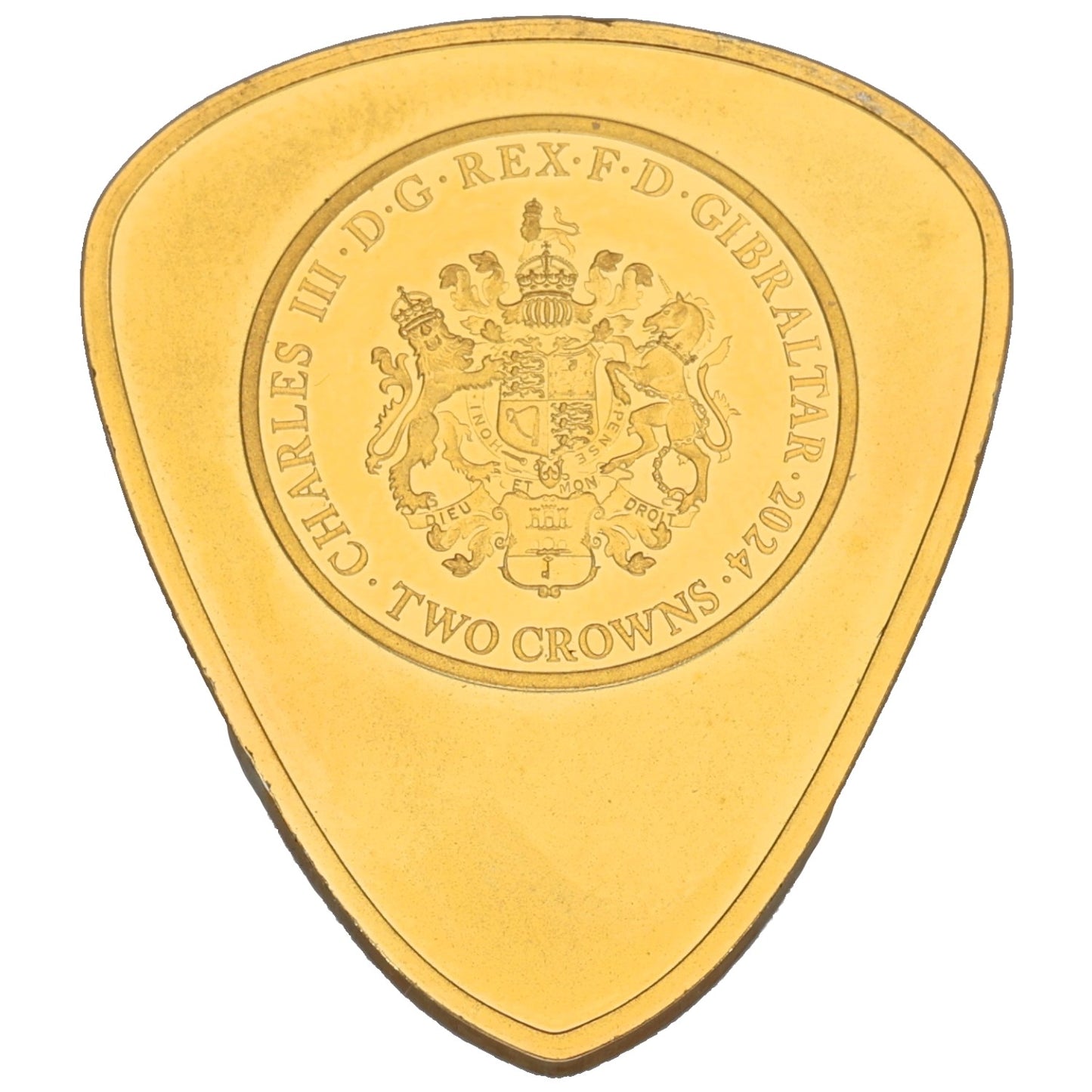 9ct Gold Elvis Presley Plectrum Two Crowns Coin 2024