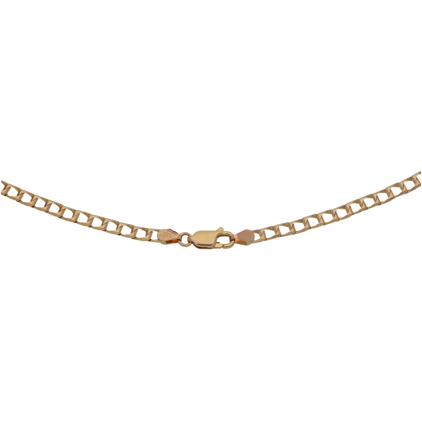 9ct Gold Curb Chain 18"