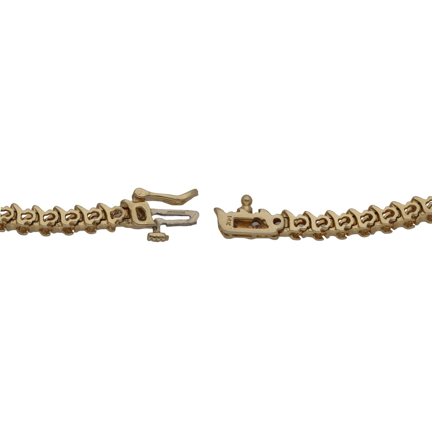 9ct Gold 6.47ct Diamond Fancy Necklace 16"