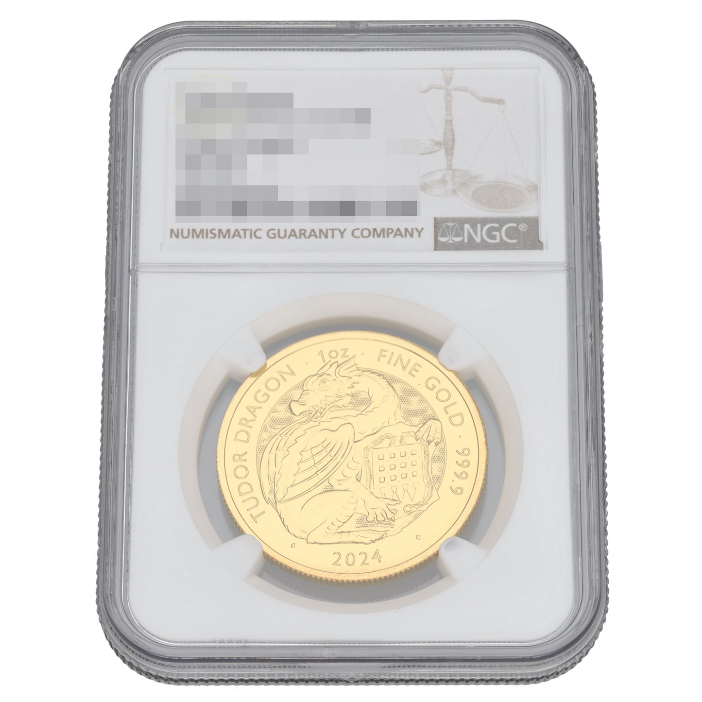 24ct Gold Tudor Beasts Dragon 1oz Coin 2024