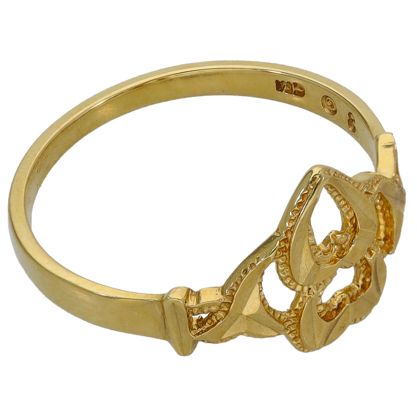 9ct Gold Alternative Ring Size O