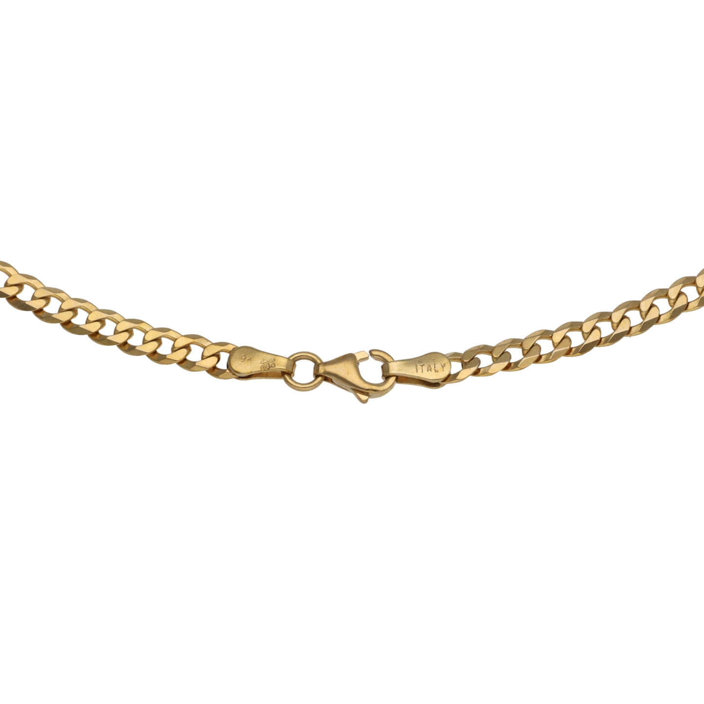 9ct Gold Curb Chain 18"