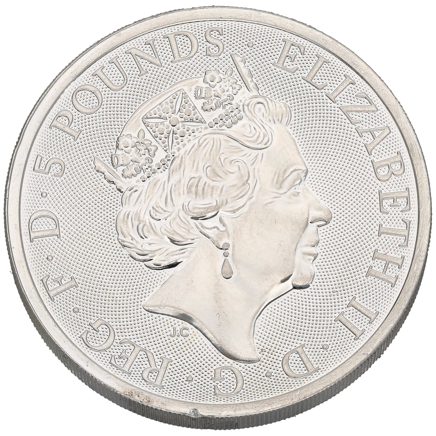 Fine Silver Black Bull Of Clarence 2 OZ Coin 2018