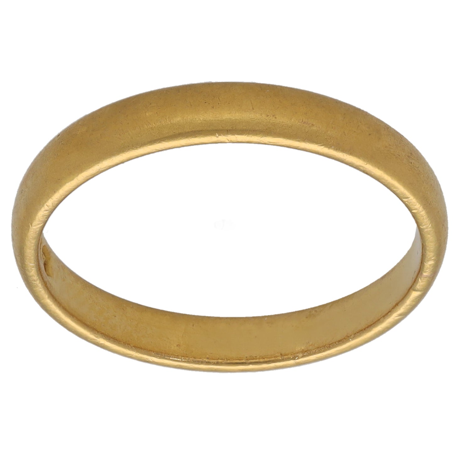 22ct Gold Plain Wedding Ring Size M