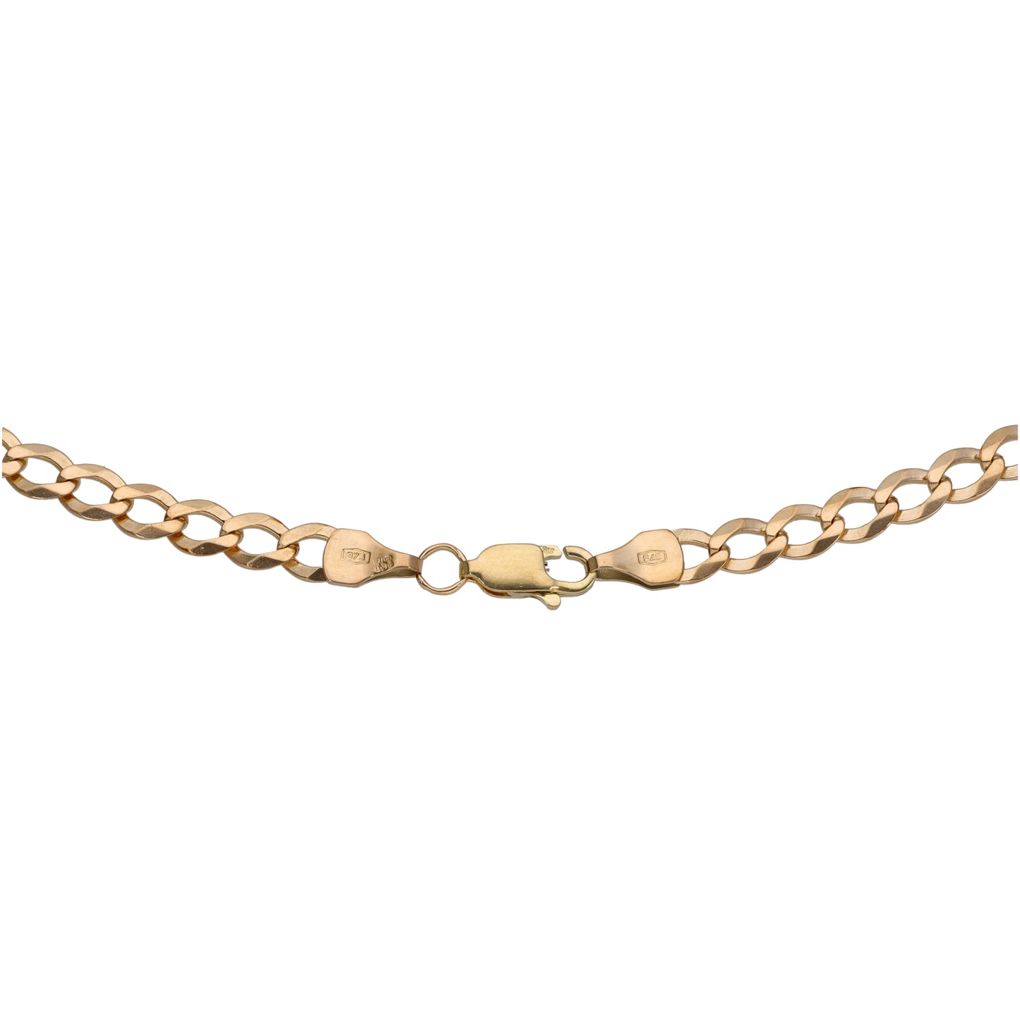 9ct Gold Curb Chain 18"