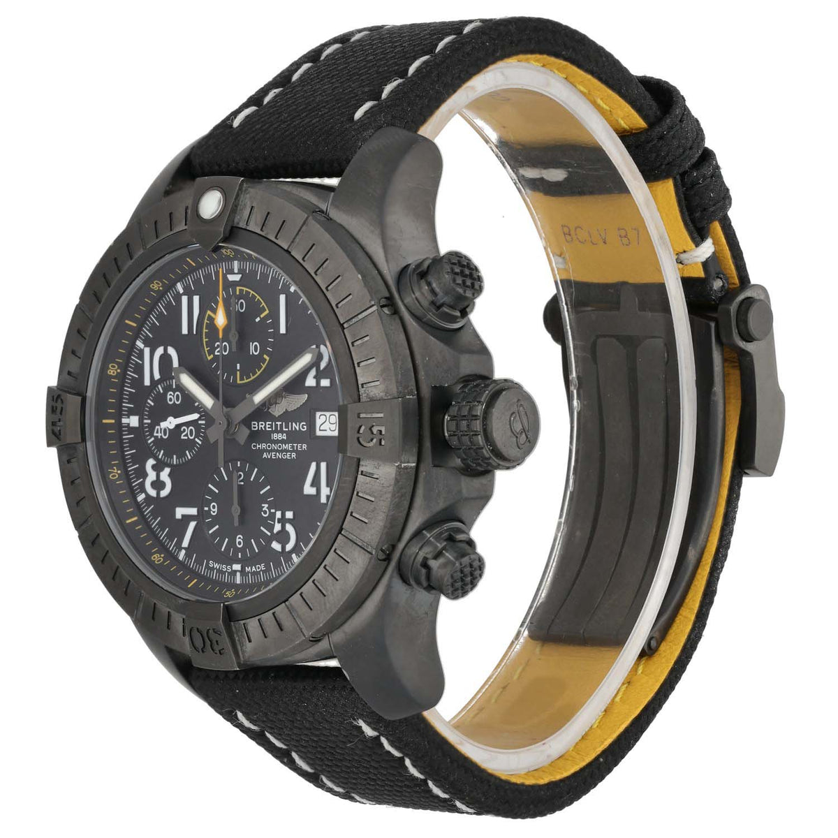 Breitling Avenger Chronograph 45 Night Mission V13317 45mm DLC Titanium Watch