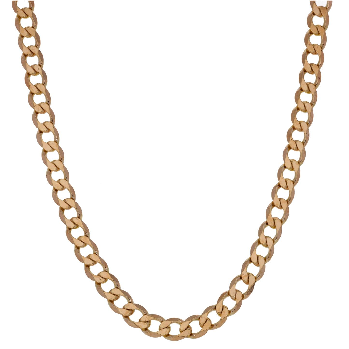 9ct Gold Curb Chain 18"