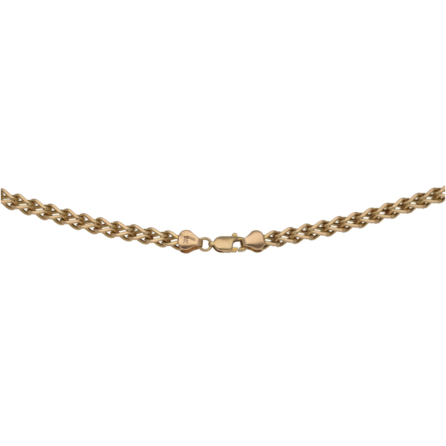 9ct Gold Foxtail Chain 18"