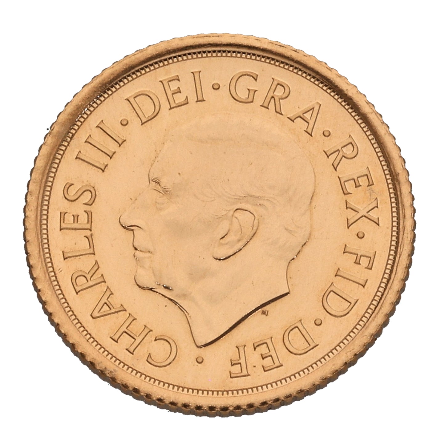22ct Gold King Charles III Half Sovereign Coin 2022