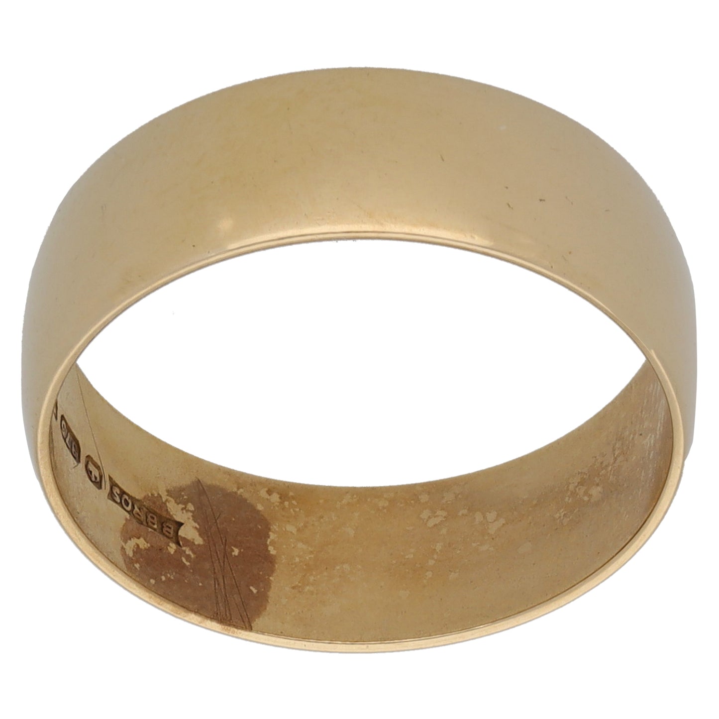 9ct Gold Plain Wedding Ring Size N