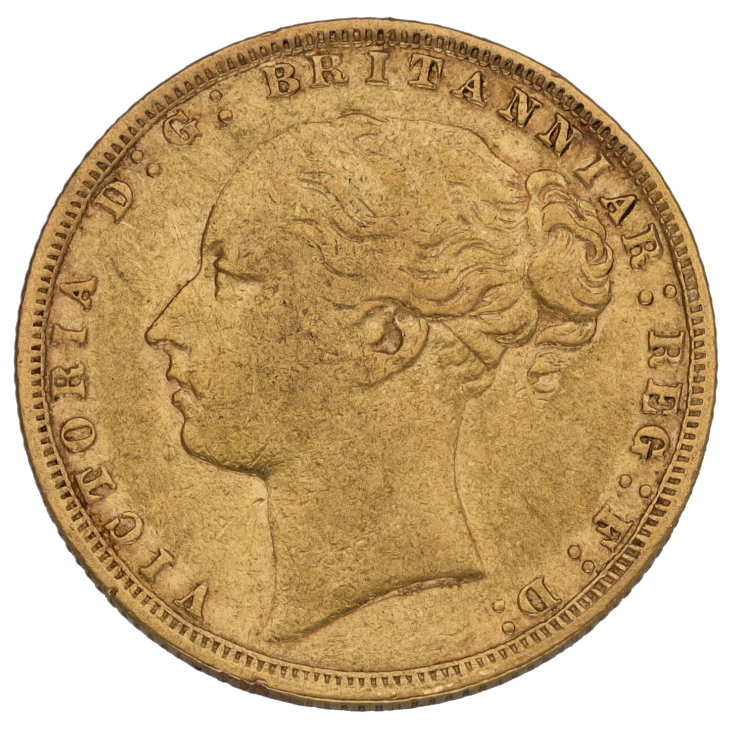 22ct Gold Queen Victoria Full Sovereign Coin 1876