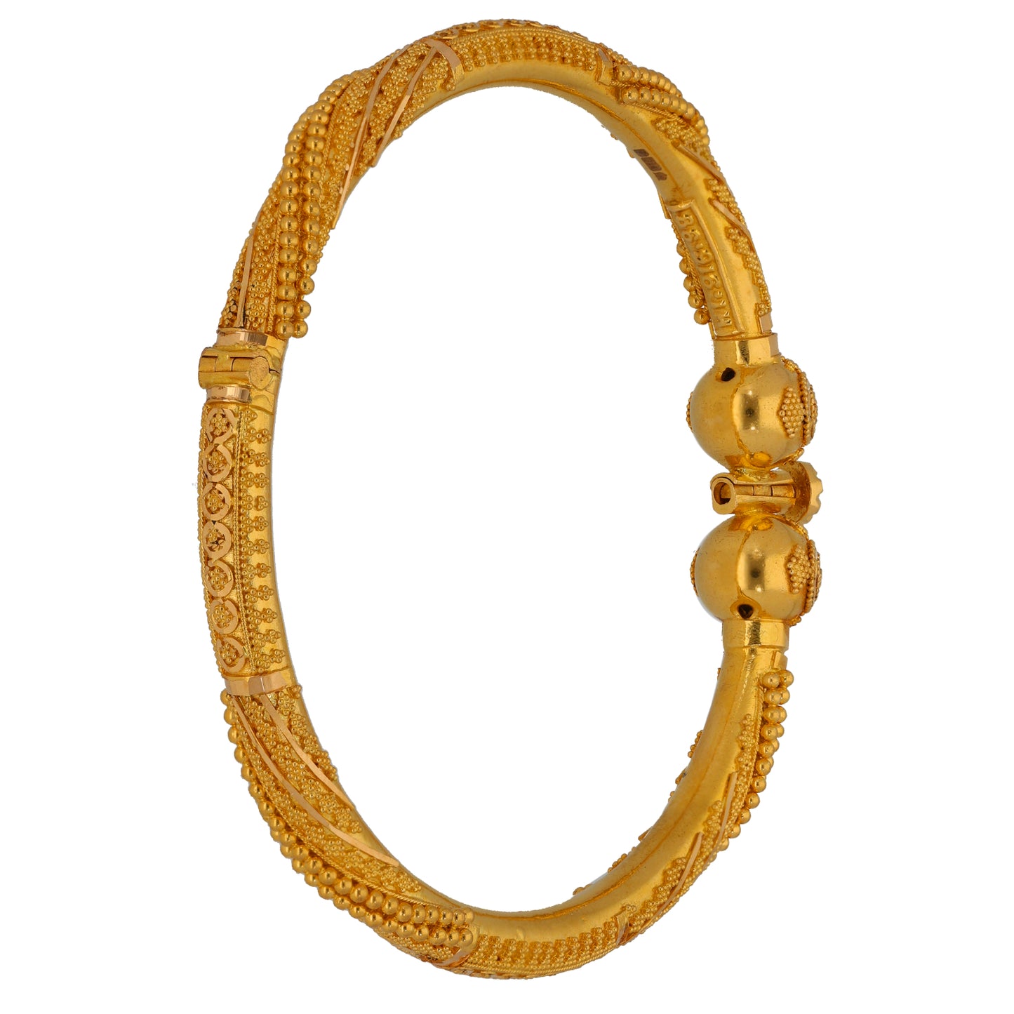 22ct Gold Hinged/Clasp Bangle