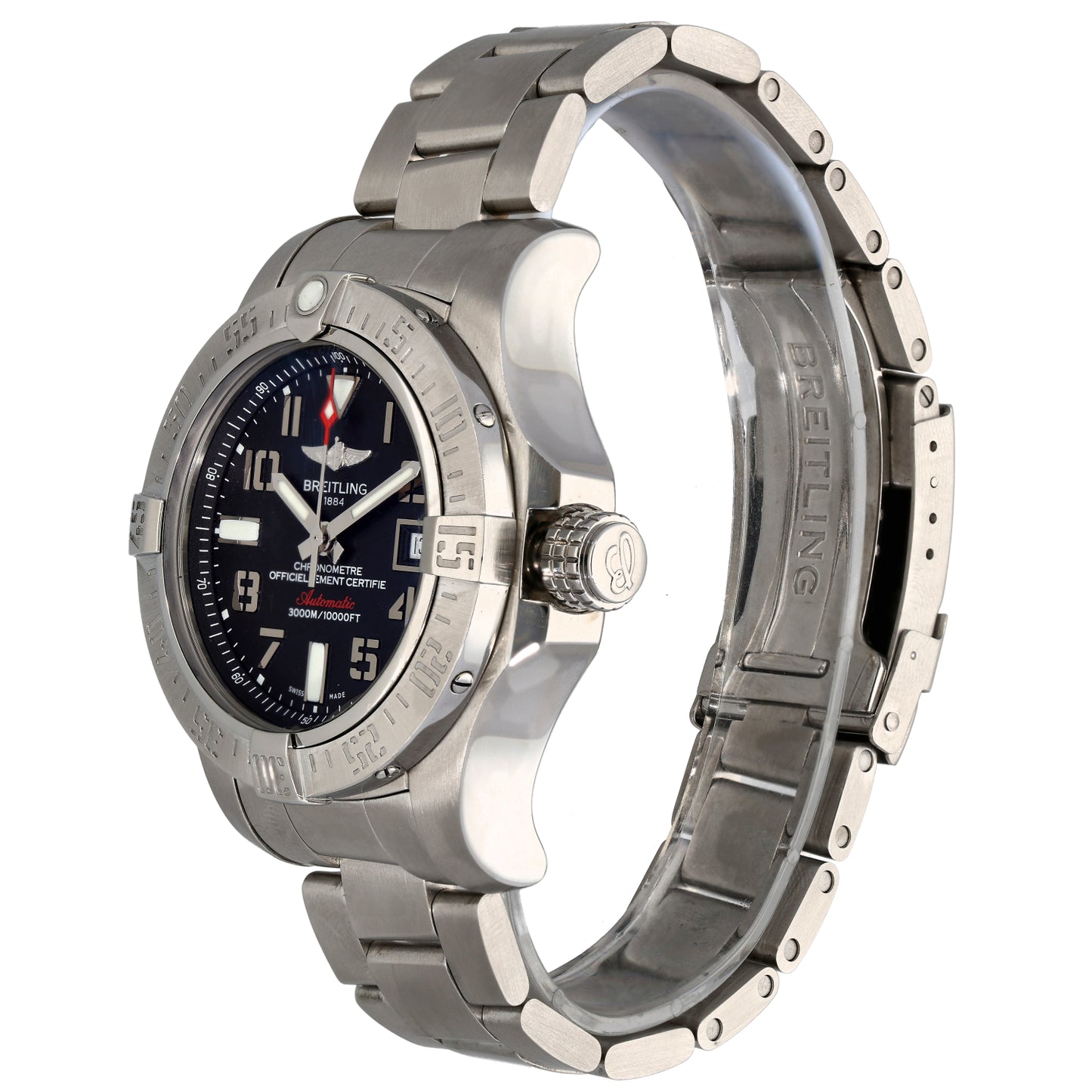 Breitling Chronomatic A17331 45mm Stainless Steel Watch