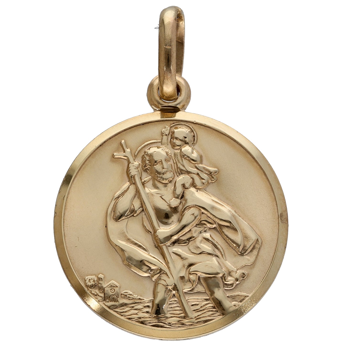 9ct Gold St Christopher Pendant
