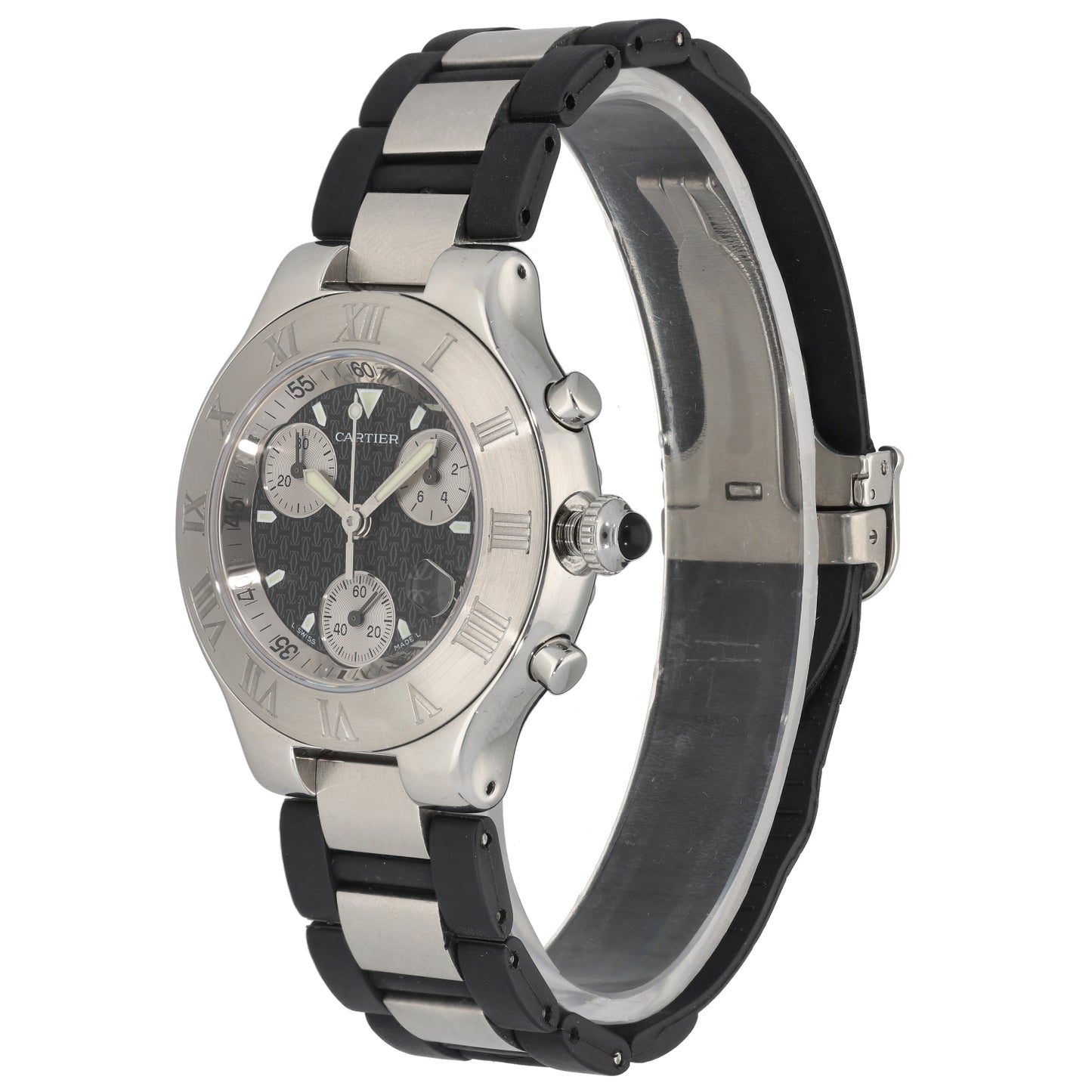 Cartier Chronoscaph 2424 38mm Stainless Steel Watch