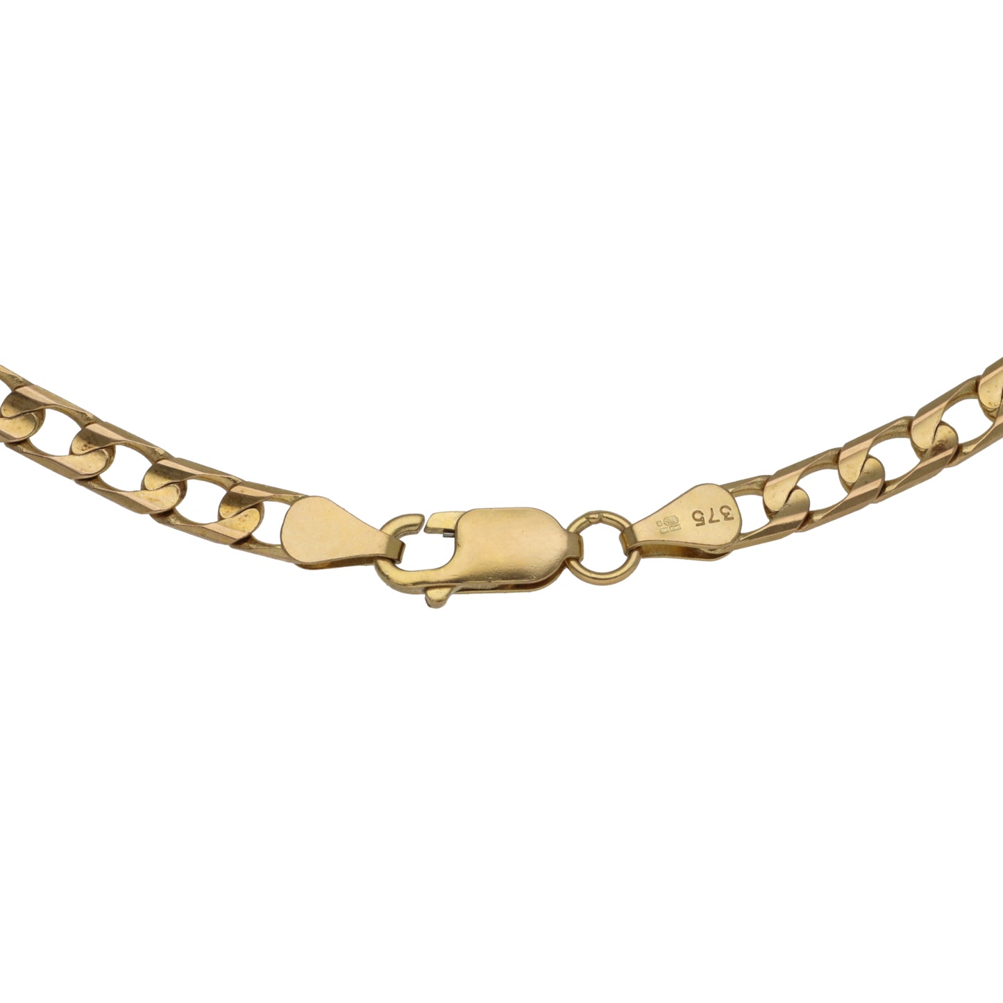 9ct Gold Curb Chain 18"