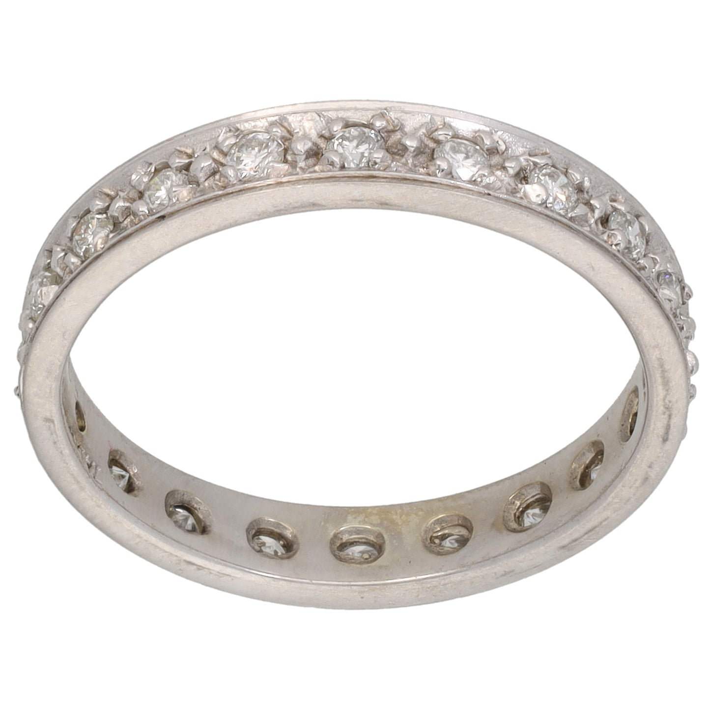 9ct White Gold 0.50ct Diamond Eternity Ring Size R