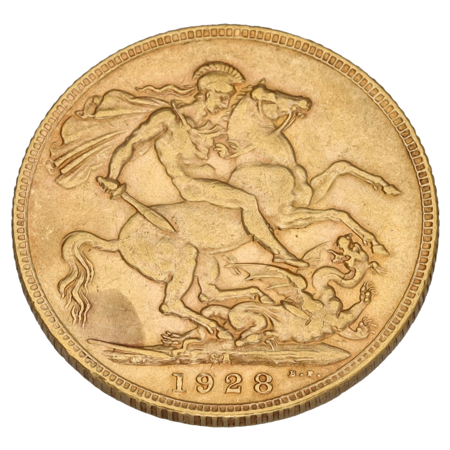 22ct Gold King George V Full Sovereign Coin 1928